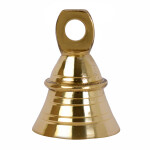 SET OF 100 2" Height Indian Brass Bells Jingle Bells For Crafts, Chimes, Christmas Décor Bells Pet Bell-PLAIN