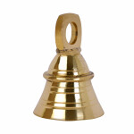 SET OF 100 2" Height Indian Brass Bells Jingle Bells For Crafts, Chimes, Christmas Décor Bells Pet Bell-PLAIN