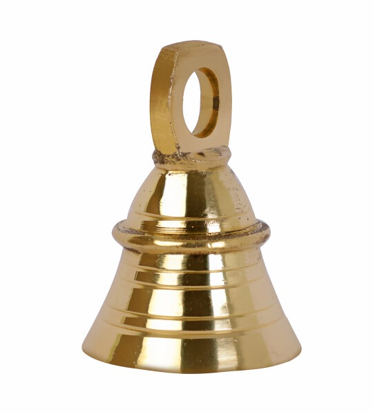 SET OF 100 2" Height Indian Brass Bells Jingle Bells For Crafts, Chimes, Christmas Décor Bells Pet Bell-PLAIN