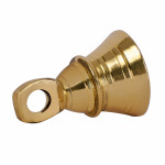 SET OF 100 2" Height Indian Brass Bells Jingle Bells For Crafts, Chimes, Christmas Décor Bells Pet Bell-PLAIN