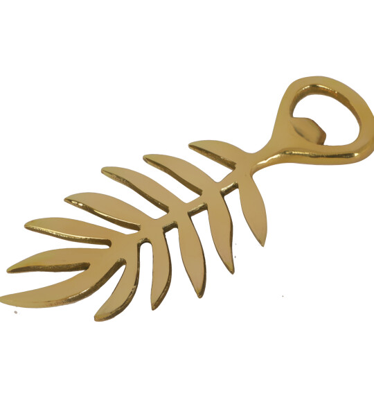 Heavy Duty Brass Flat Bottle Opener Solid Easy to Use Best Bottle Opener-Leaf