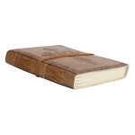 Genuine Leather Handmade Paper Diary Notebook Journal Size 5x7  Diary Planner Writing Notepad Pocket-CROSS