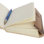 Genuine Leather Handmade Paper Diary Notebook Journal Size 5x7  Diary Planner Writing Notepad Pocket-BUDDHA
