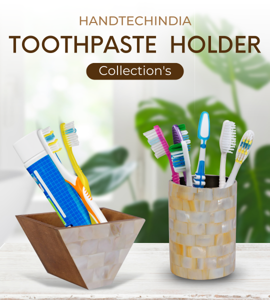 Mother of Pearl Bathroom Counter Top Accessory Toothbrush Holder,Pen Holder, Cutlery Holder.